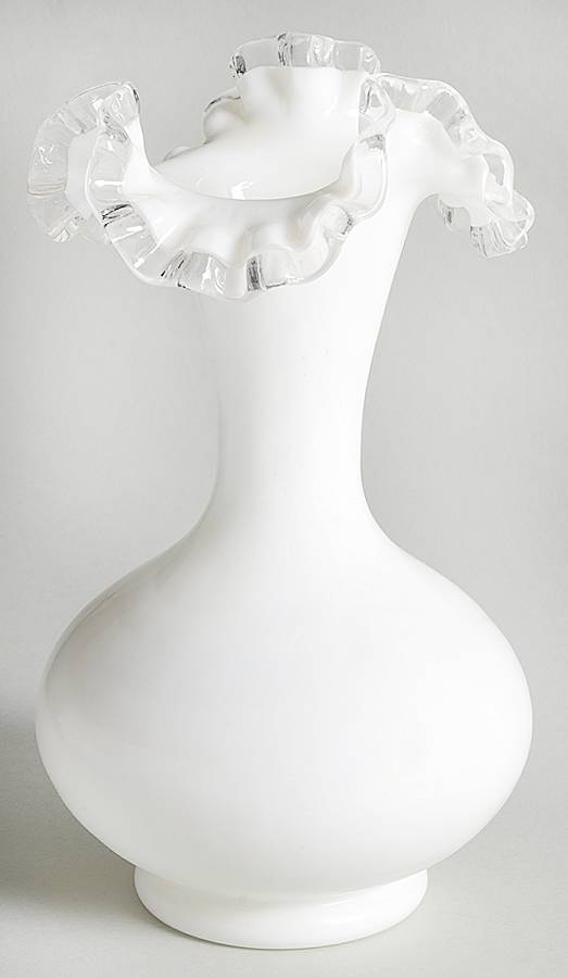 Silver Crest 9" Flower Vase by Fenton-1