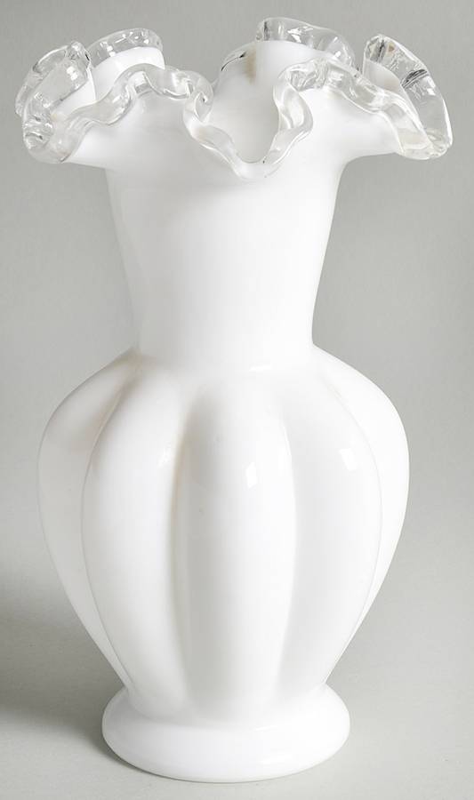Silver Crest 8" Flower Vase by Fenton-1