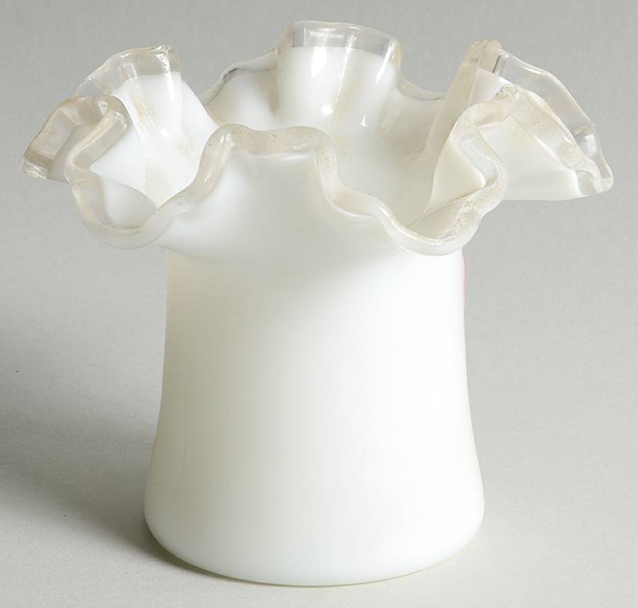 Silver Crest 3" Double Crimped Topper (Top Hat) by Fenton-1