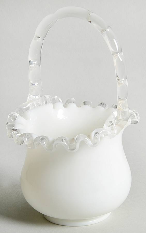 Silver Crest #680/7236 Crests 5" Basket by Fenton-1