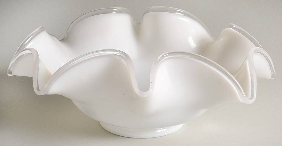 Silver Crest 10" Round Crimped Bowl by Fenton-1