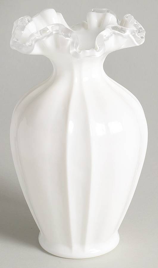 Silver Crest 7" Flower Vase by Fenton-1