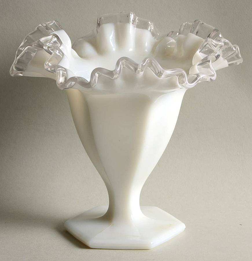 Silver Crest 6" Flower Vase by Fenton-1