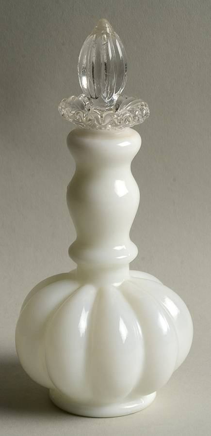 Silver Crest Small Bottle & Stopper by Fenton-1