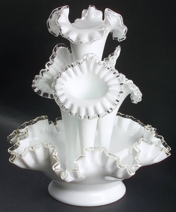 Silver Crest #7305 (5 Piece) Epergne Set by Fenton-1