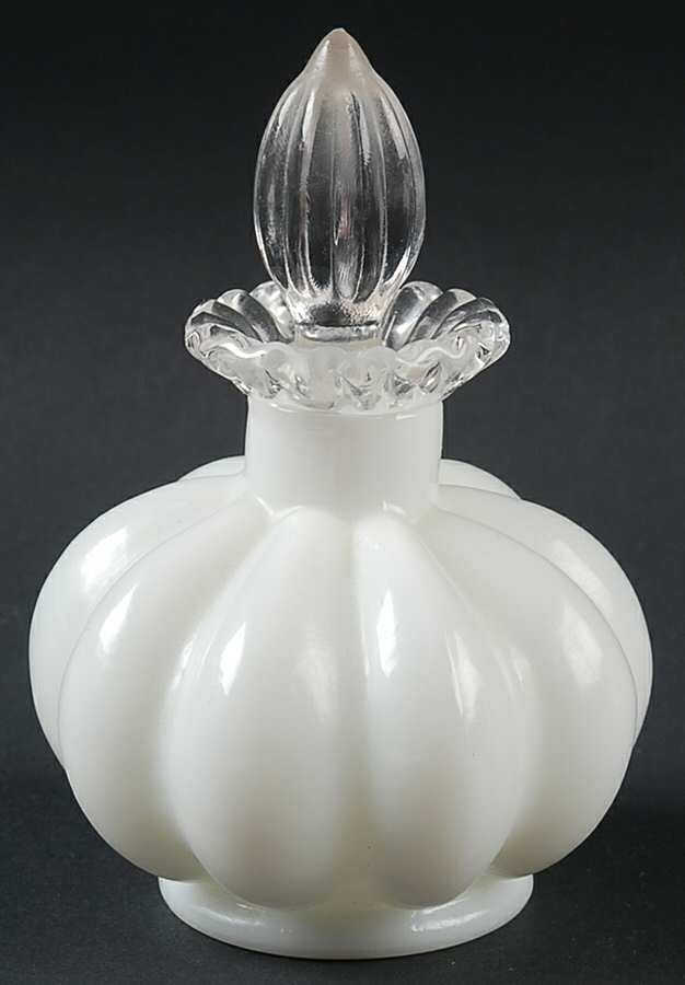 Silver Crest Squat Cologne Bottle & Stopper by Fenton-1