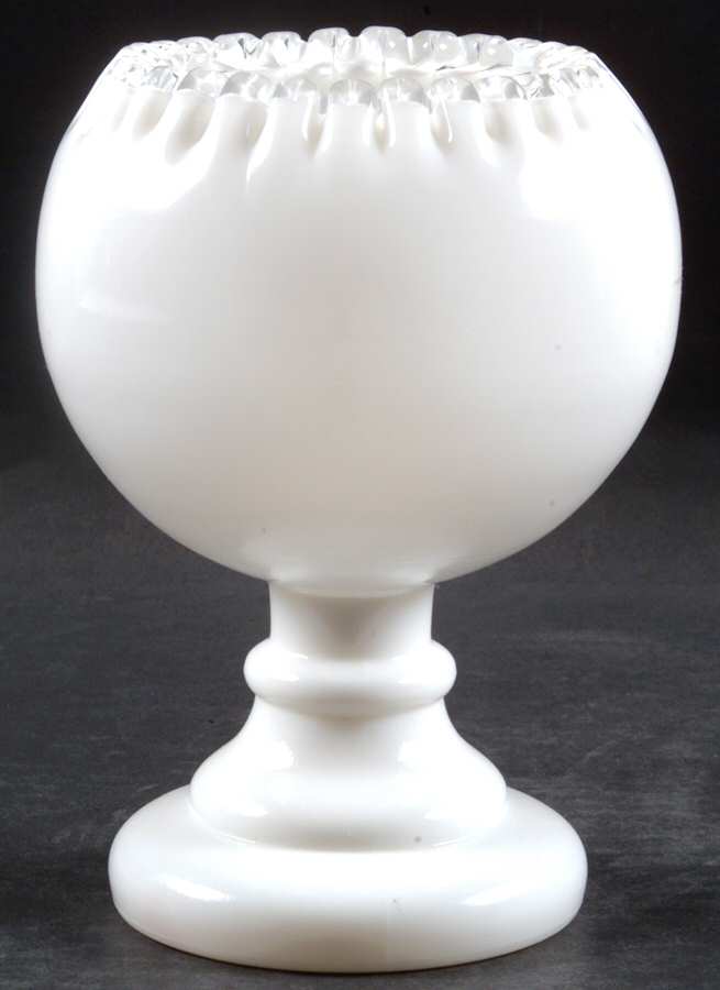 Silver Crest Footed Ivy Ball Vase by Fenton-1