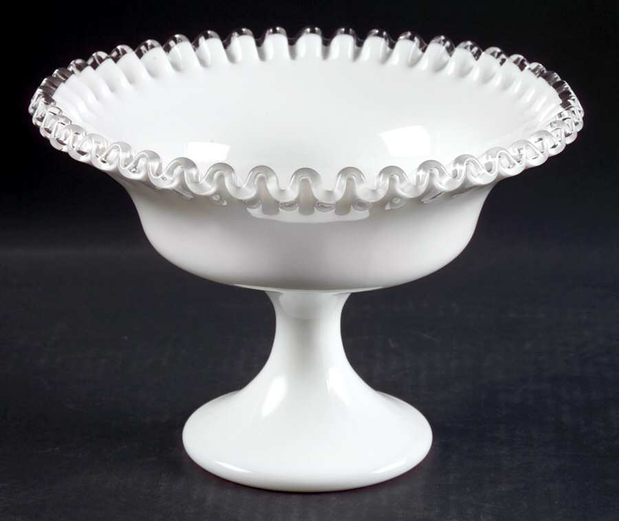 Silver Crest 8" Footed Round Bowl by Fenton-1