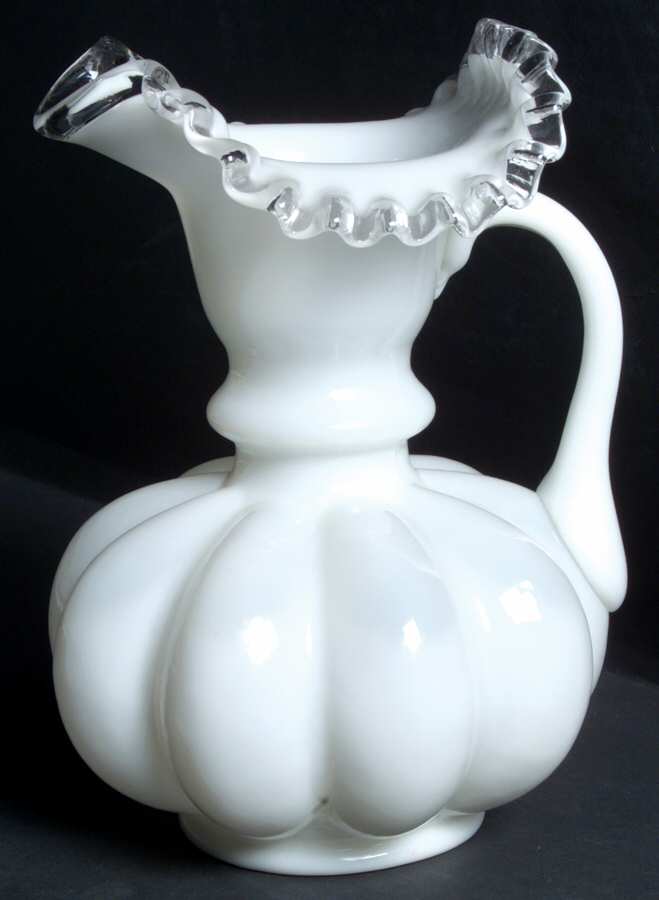 Silver Crest 8" Handled Jug by Fenton-1