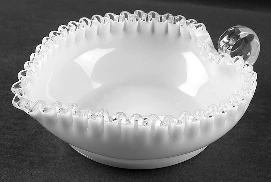 Silver Crest 7" Heart Shape Relish Dish by Fenton-1