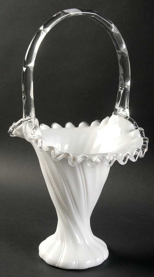 Silver Crest #7434 11" Basket by Fenton-1