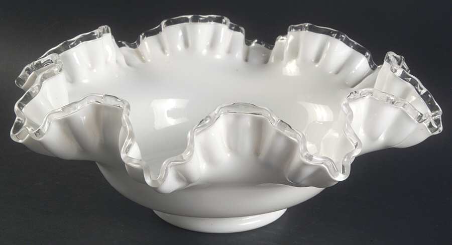 Silver Crest 10" Round Double Crimped Bowl by Fenton-1