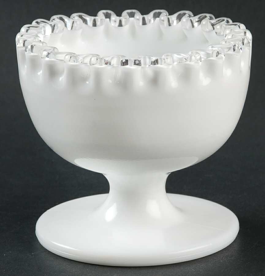 Silver Crest Bowl for Chip & Dip Set by Fenton-1