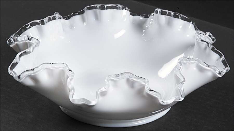 Silver Crest 9" Round Bowl by Fenton-1