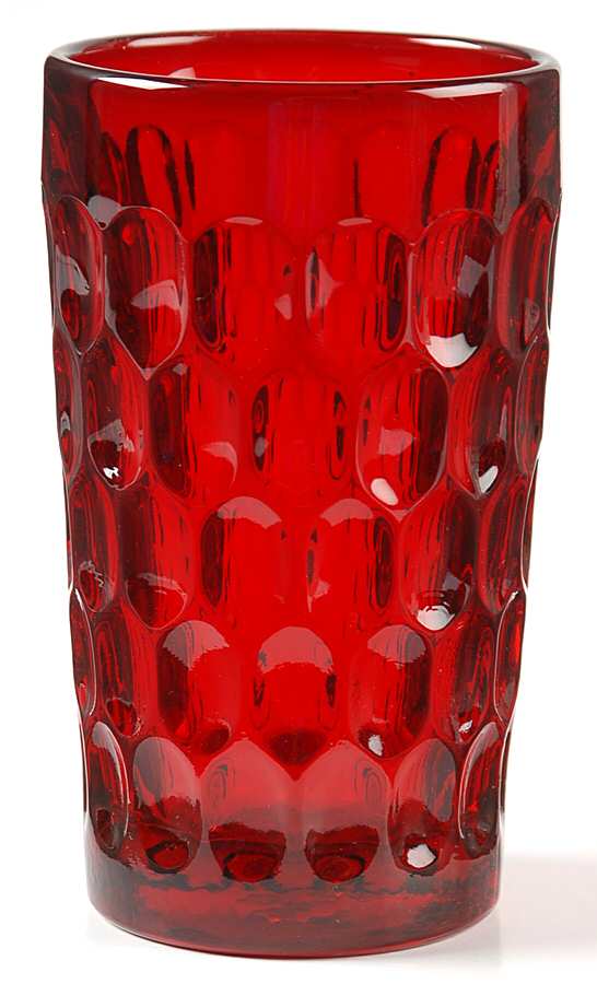 Thumbprint Ruby 12 Oz Flat Tumbler by Fenton-1