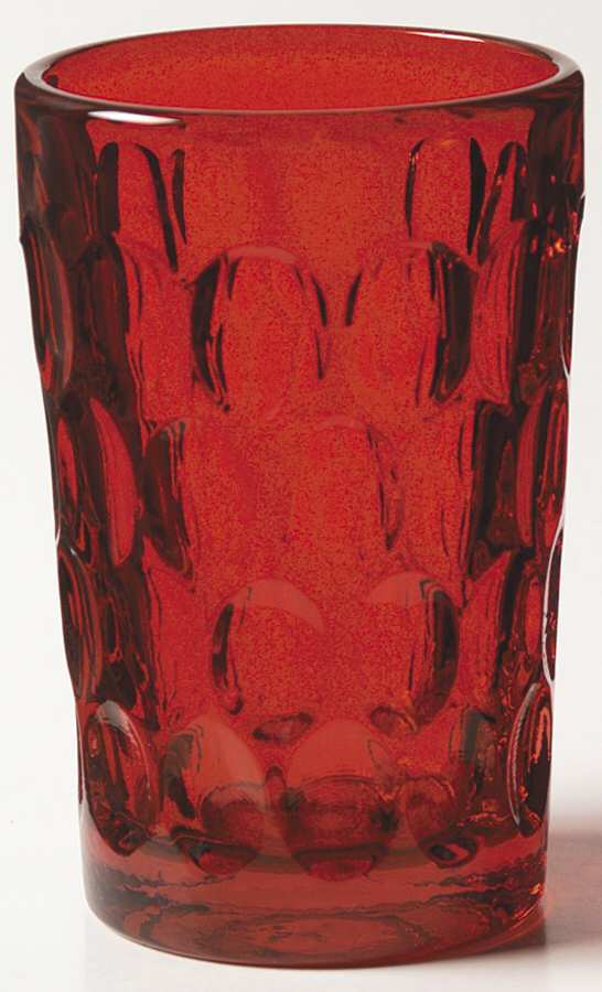 Thumbprint Ruby Flat Juice Glass by Fenton-1