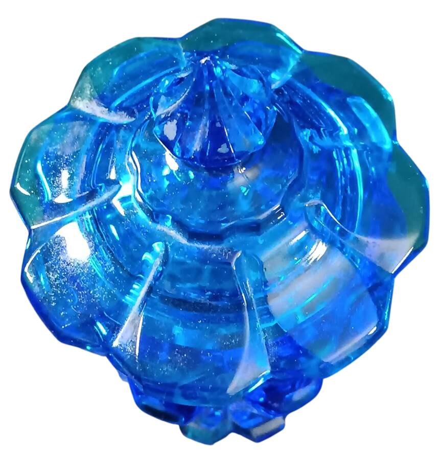 Valencia Blue Lid for Cigarette Box by Fenton-1