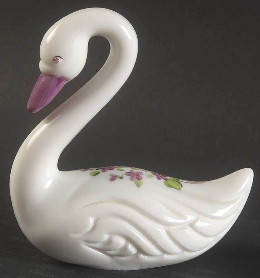 Violets In The Snow Swan by Fenton-1