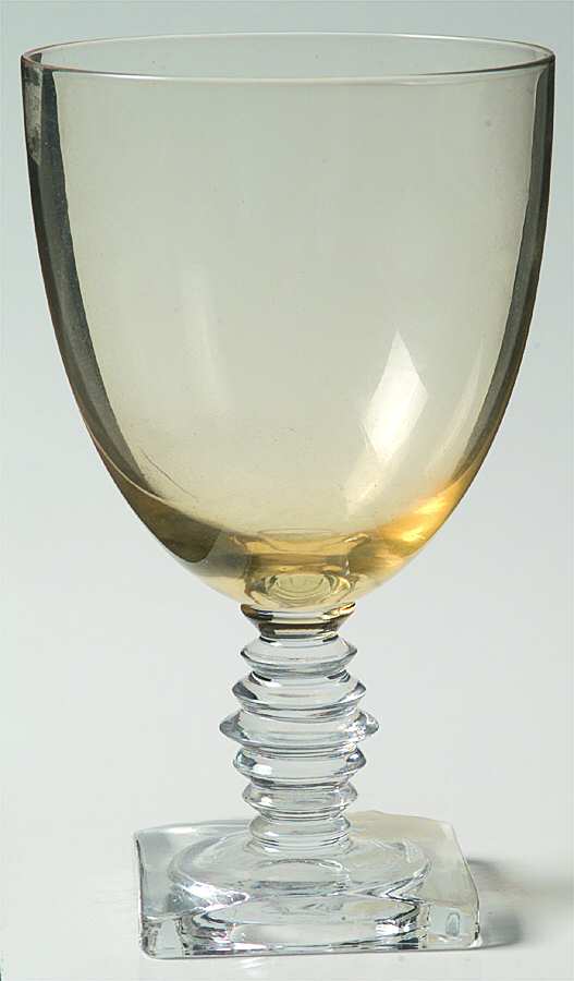 4020 Amber (Topaz Bowl) Water Goblet by Fostoria-1