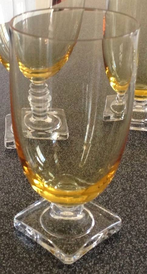 4020 Amber (Topaz Bowl) Iced Tea by Fostoria-1