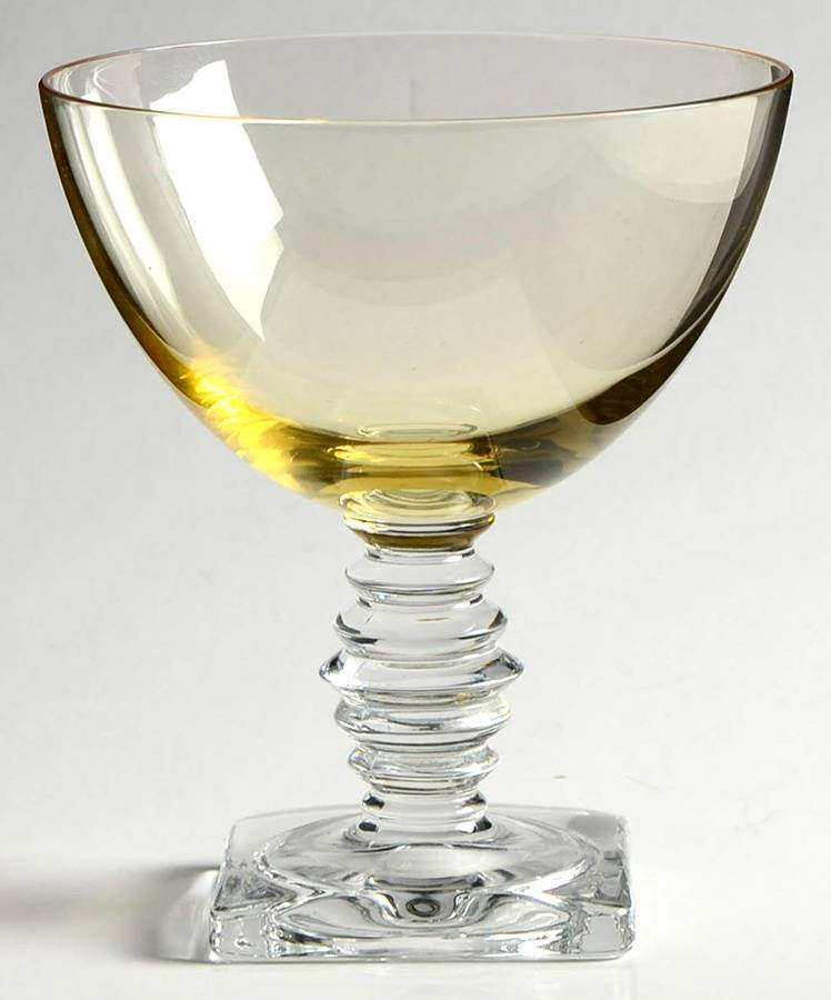 4020 Amber (Topaz Bowl) Champagne/Tall Sherbet by Fostoria-1