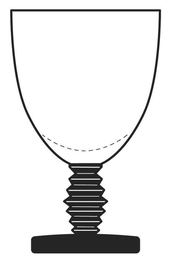 4020 Black Base (Stem 4020) Water Goblet by Fostoria-1