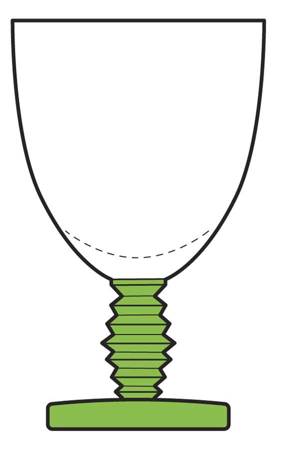 4020 Green (Green Stem and Base) Water Goblet by Fostoria-1