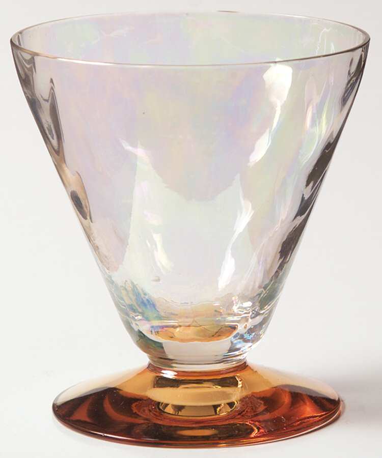 5082-5282 Amber (Iridized Bowl) Oyster or Fruit Cocktail by Fostoria-1