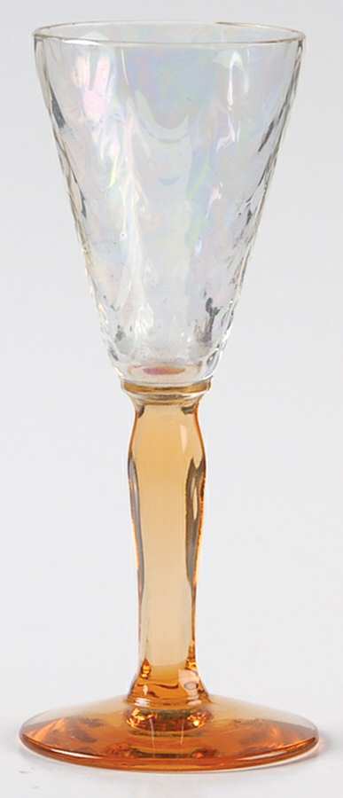 5082-5282 Amber (Iridized Bowl) Cordial Glass by Fostoria-1