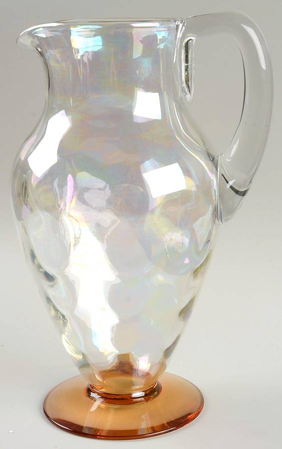 5082-5282 Amber (Iridized Bowl) 68 Oz Pitcher by Fostoria-1