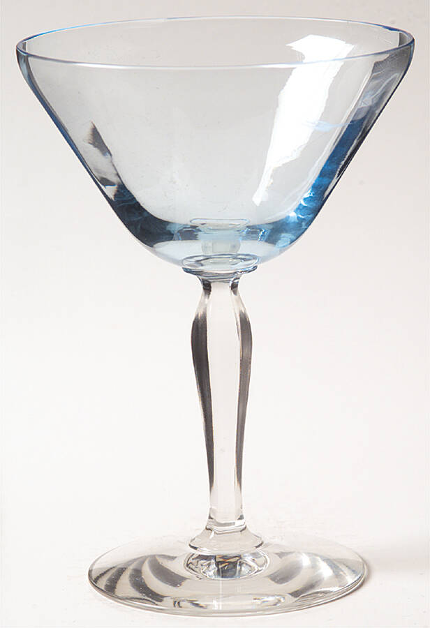 5082-5282 Blue (Blue Bowl, Clear Stem) Champagne/Tall Sherbet by Fostoria-1