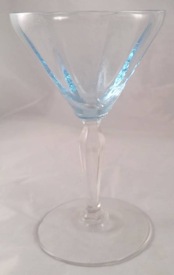 5082-5282 Blue (Blue Bowl, Clear Stem) Liquor Cocktail by Fostoria-1
