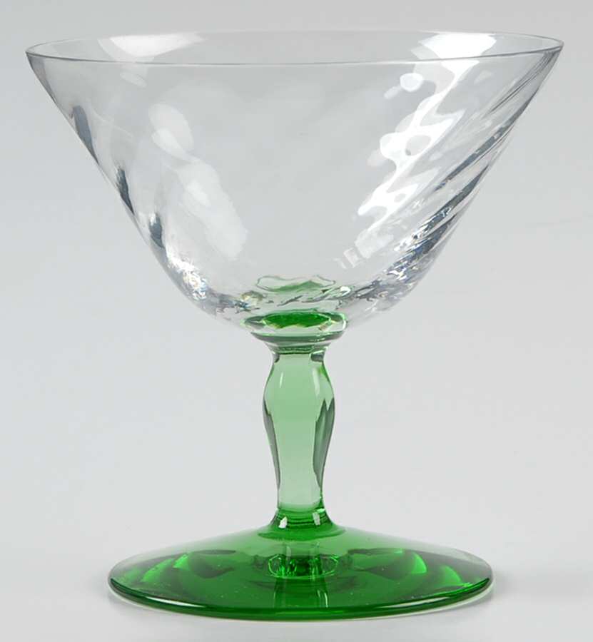5082-5282 Green (Green Stem) Low Sherbet by Fostoria-1