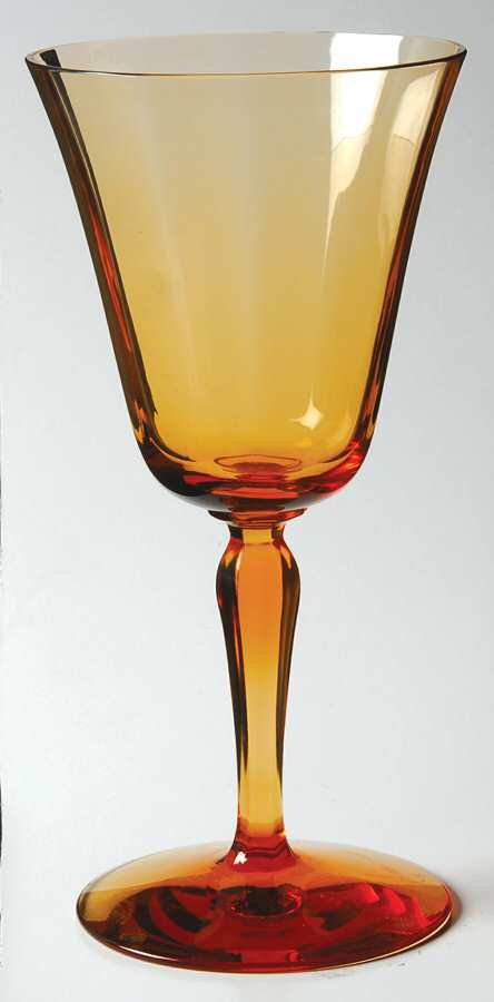5093 Amber (Amber Bowl and Stem) Water Goblet by Fostoria-1