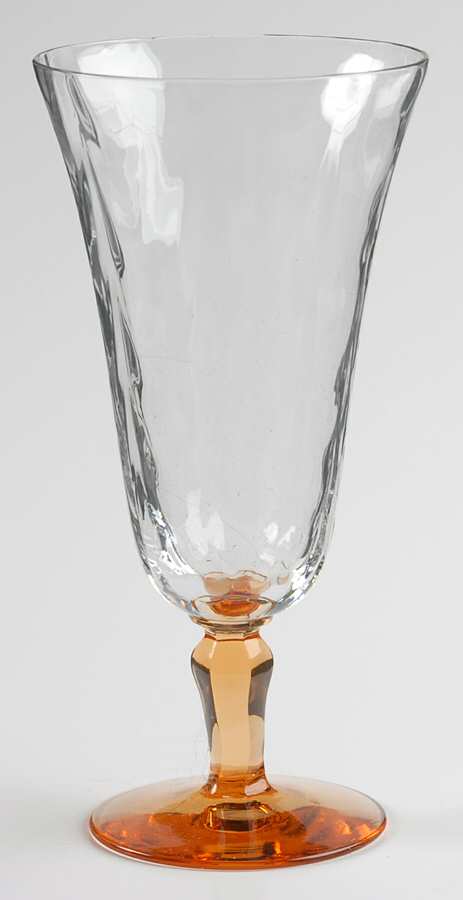 5093 Amber (Optic Loop, Amber Stem) Parfait by Fostoria-1