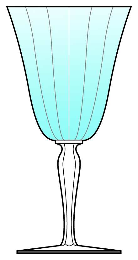 5093 Blue Water Goblet by Fostoria-1