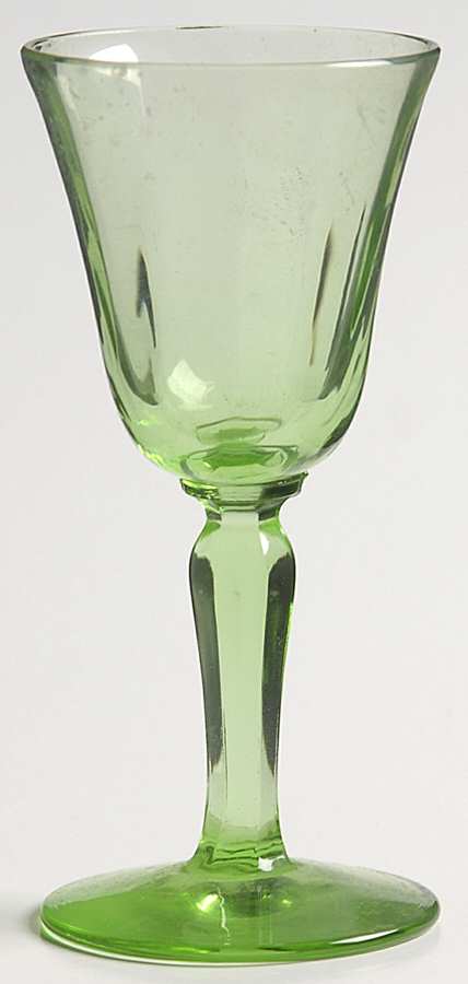 5093 Green (Regular Optic) Cordial Glass by Fostoria-1