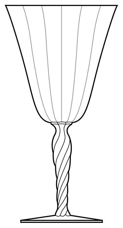 5097 5297 Clear Water Goblet by Fostoria-1