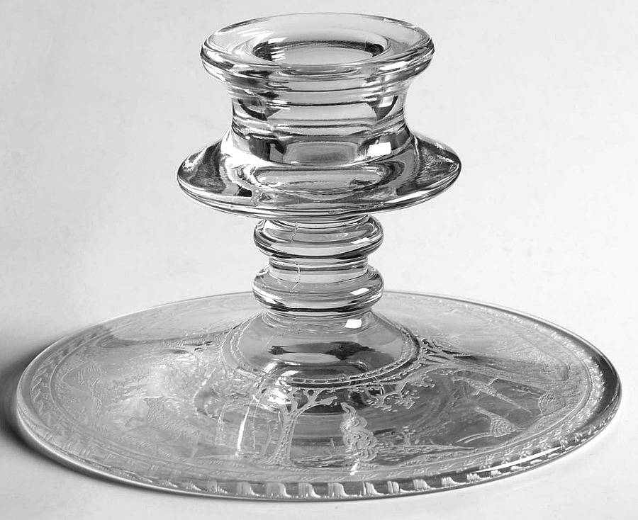 Fox and Hounds 3" Single Light Candlestick by Wheeling Decorating-1