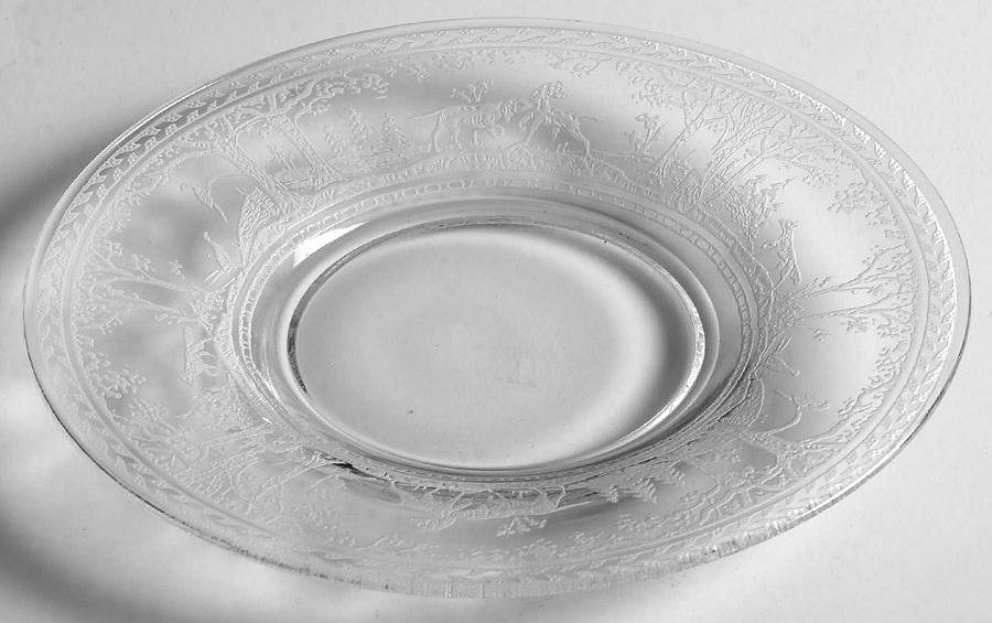 Fox and Hounds Bread & Butter Plate by Wheeling Decorating-1