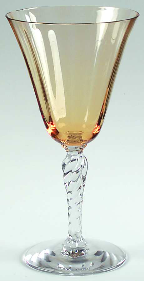 5097-5297 Amber (Amber Bowl) Water Goblet by Fostoria-1