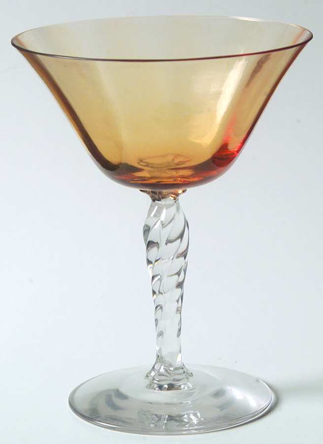 5097-5297 Amber (Amber Bowl) Champagne/Tall Sherbet by Fostoria-1