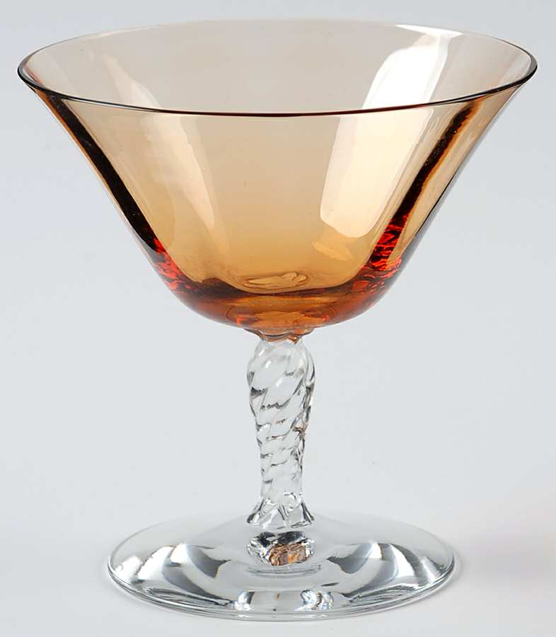 5097-5297 Amber (Amber Bowl) Low Sherbet by Fostoria-1