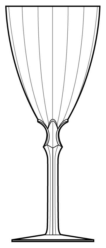 5098-5298 Clear (Optic) Water Goblet by Fostoria-1