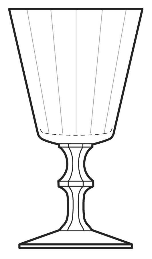 6000 Clear Water Goblet by Fostoria-1