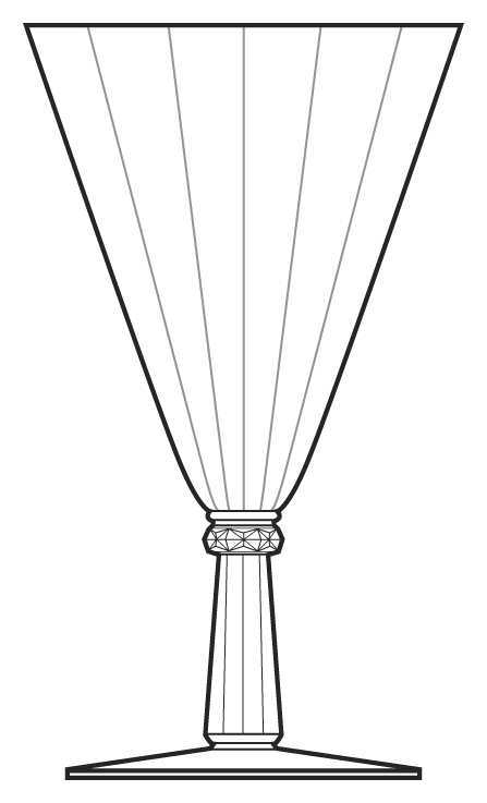 6002 Clear Water Goblet by Fostoria-1