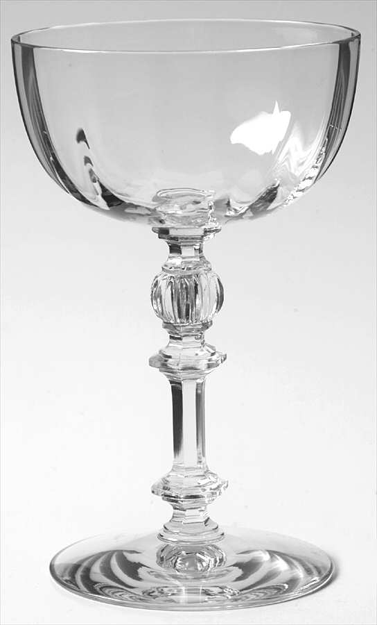 6008 Clear (Straight Optic) Champagne/Tall Sherbet by Fostoria-1