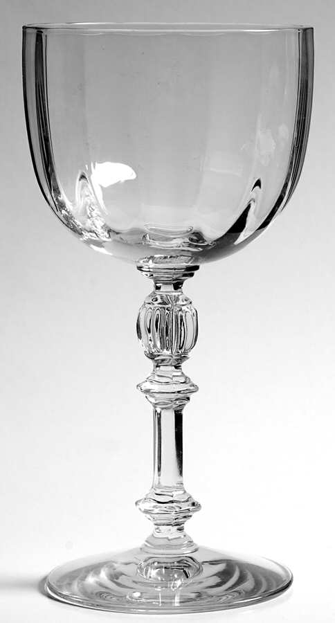 6008 Clear (Straight Optic) Water Goblet by Fostoria-1