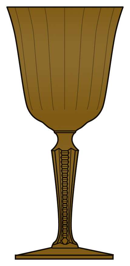 6009 Amber Water Goblet by Fostoria-1
