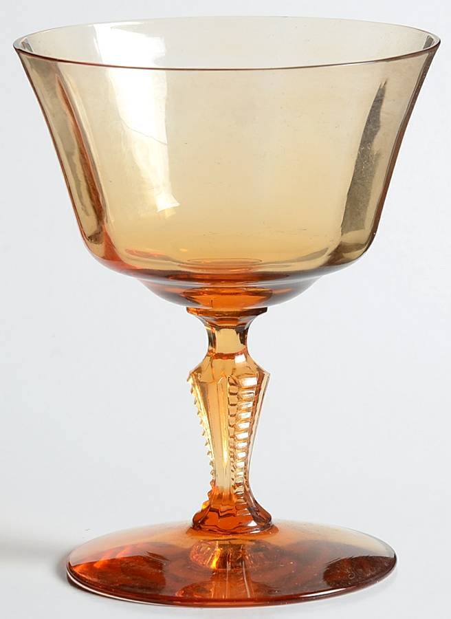 6009 Amber Low Sherbet by Fostoria-1